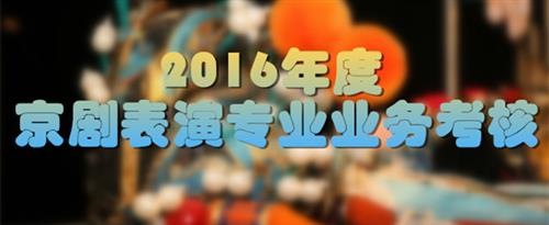 舔啊插嗯嗯视频国家京剧院2016年度京剧表演专业业务考...